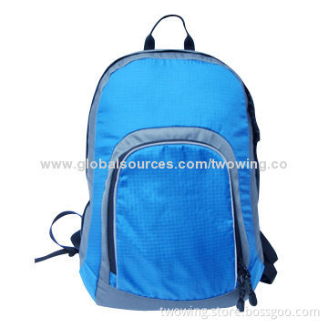 Hiking backpack, 210D ripstop fabric, adjustable shoulder strap, one main compartment